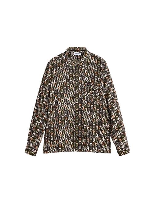 Desigual Skjorte  khaki / lyseorange / sort