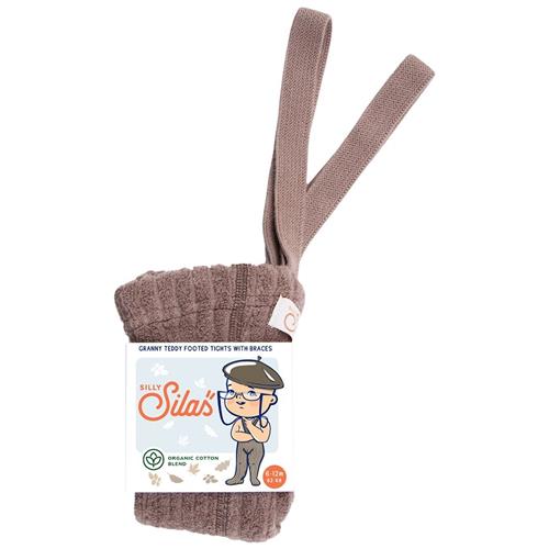 Silly Silas GOTS Granny Teddy Strømpebukser Granola 6-12 Months  Brun  6-12 måneder  unisex