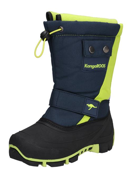 KangaROOS Snowboots 'Kanga-Bean II'  navy / lime / sort