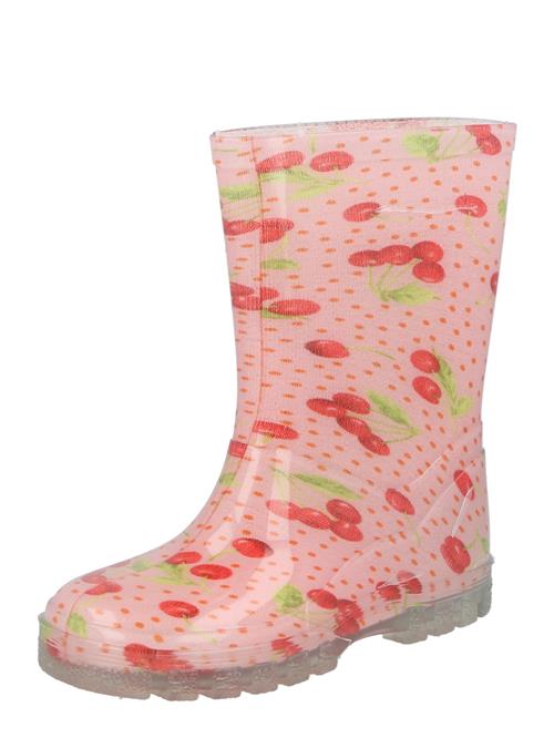 BECK Gummistøvler 'Kirschen'  grøn / lyserød / rød