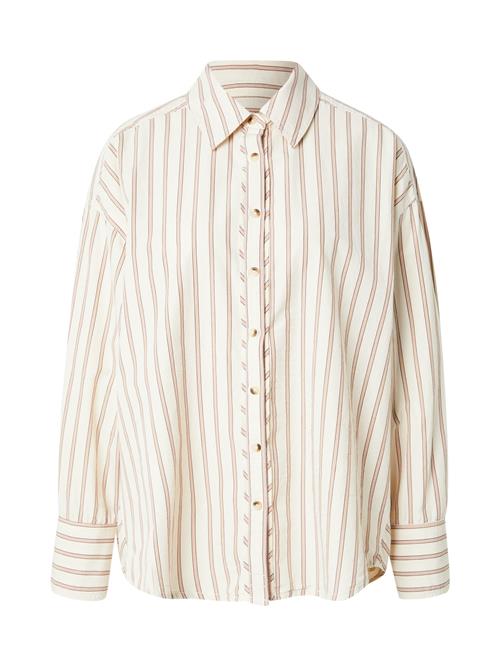 Free People Bluse  elfenben / mørkeblå / brokade