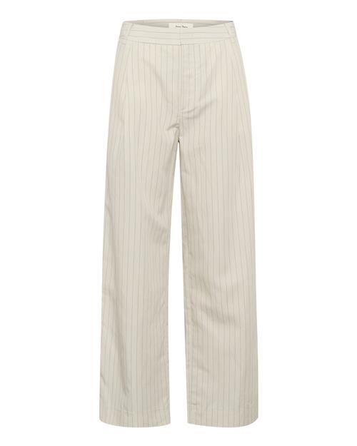 Part Two Bukser med lægfolder 'RabiaPW'  sort / naturhvid