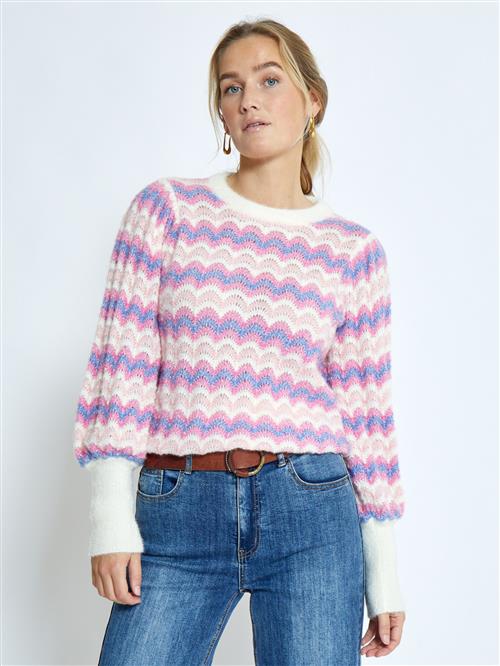 Peppercorn Pullover 'Filicia'  blå / lyserød / lys pink / hvid