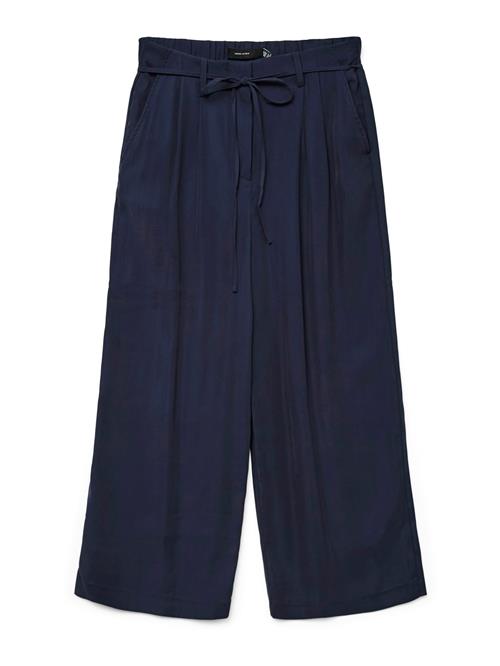 VERO MODA Bukser med lægfolder 'VMTANYA'  navy