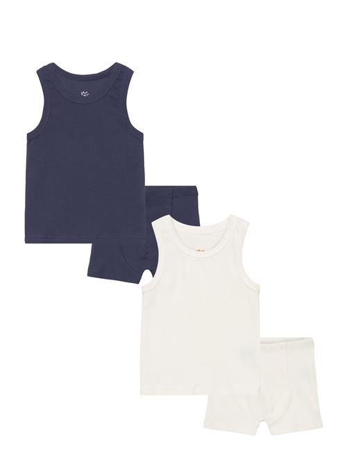 Copenhagen Colors | Rib Jersey 2Pack Tank-Top And Boxershorts | 128