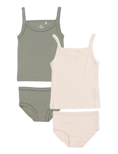 Copenhagen Colors | Rib Jersey 2-Pack Strap Tops | 104