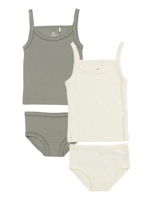 Copenhagen Colors | Rib Jersey 2-Pack Strap Tops | 128