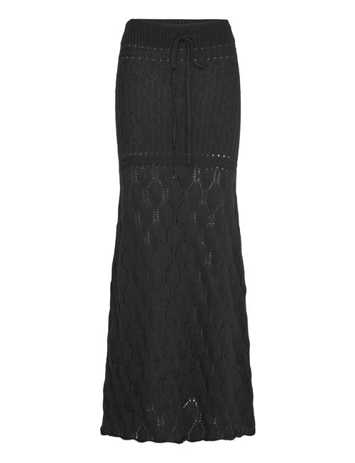 ALOHAS | Mauver Black Tricot Skirt | M