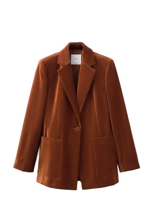 Mango | Velvet Suit Jacket With Pockets | S