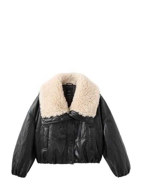 Mango | Faux-Leather Jacket With Shearling Collar | XL