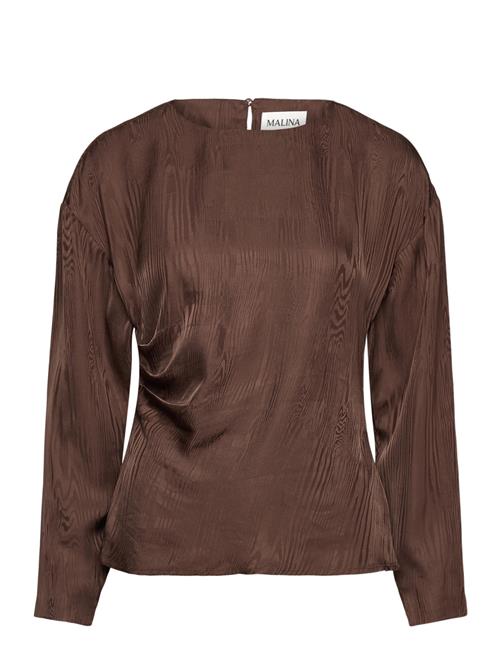 Malina | Rosalie Jacquard Weave Satin Blouse | 44