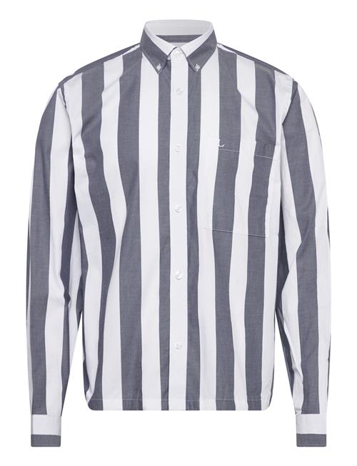 Lindbergh | Bold Striped Cropped Shirt L/S | XXL