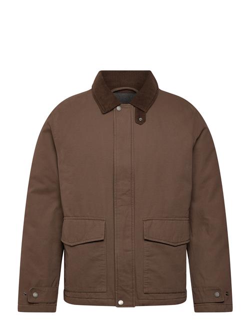 Mango | Quilted Jacket With Corduroy Collar | XXL