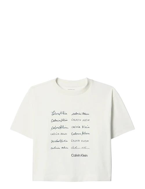 Calvin Klein Jeans | Ss Cropped Boxy Graphic Tee | XL