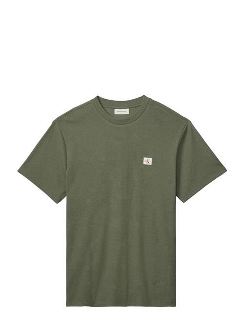 Calvin Klein Jeans | Ss Waffle Woven Label Crewnk Tee | M