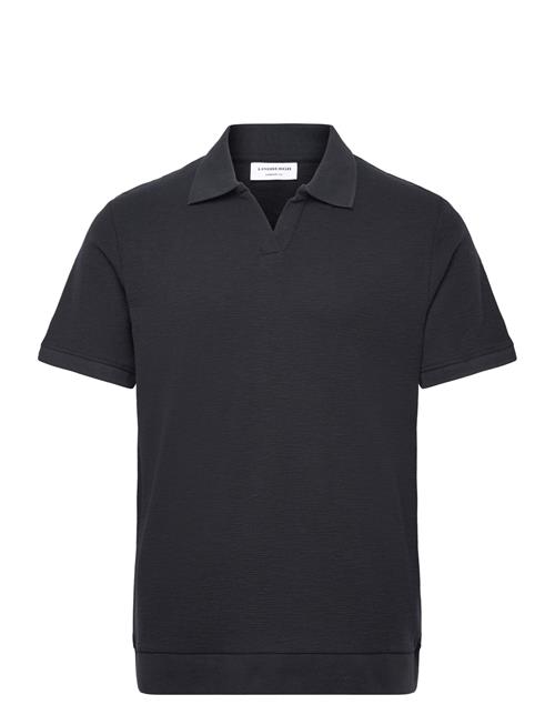 Lindbergh | Open Collar Structure Rib Polo | XXXL