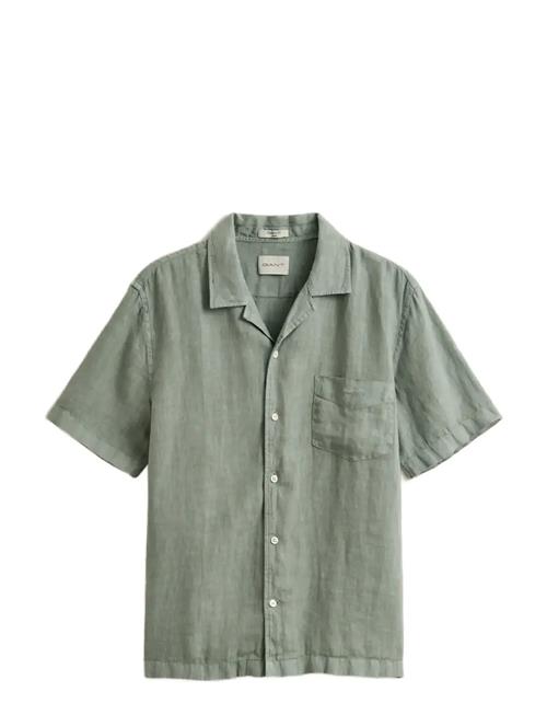 GANT | Reg Gmnt Dyed Linen Ss Camp Shirt | XXXL