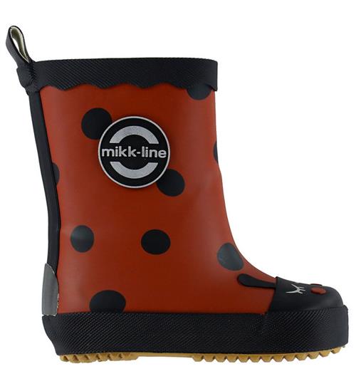 Mikk-Line Gummistøvler - Wellies Ladybug - Henna