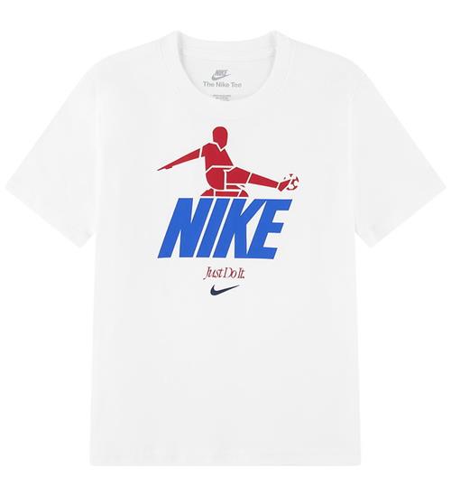 Nike T-shirt - Bicycle Kick - Hvid m. Print