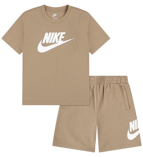Nike Shortssæt - T-Shirt/ Shorts - Hemp m. Logo