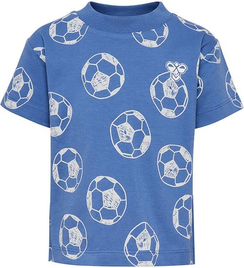 Hummel T-shirt - Dutch Blue m. Fodbolde