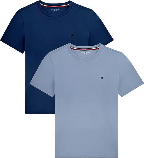 Tommy Hilfiger T-shirts - 2-pak - Brisk Blue/Preppy Navy