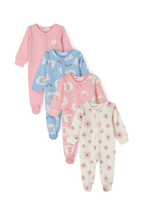 MINOTI Sparkedragt/Body  blå / lys pink / hvid