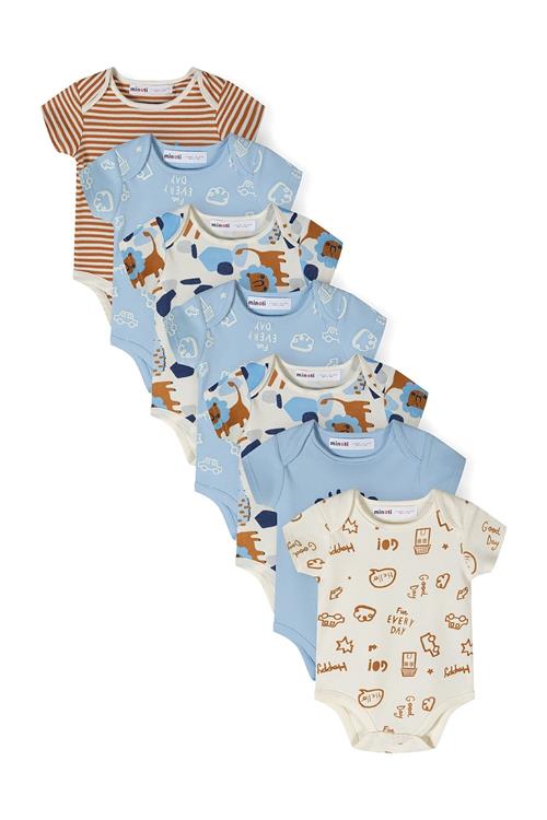 MINOTI Sparkedragt/Body  creme / navy / lyseblå / cognac