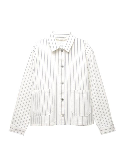 Pull&Bear Overgangsjakke  ensian / mørkeblå / hvid