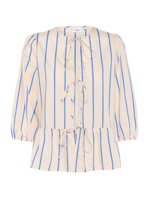 SAINT TROPEZ Bluse 'KotrinaSZ'  sand / azur / sort
