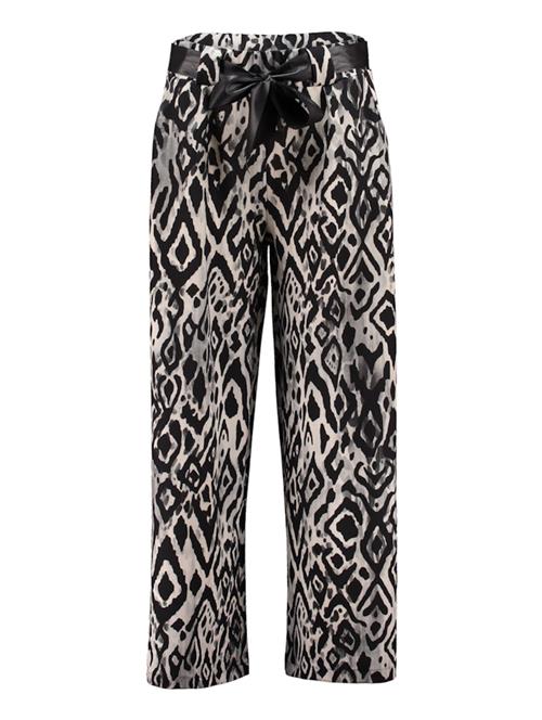 Hailys Bukser med lægfolder 'Ni44a'  grå / greige / sort