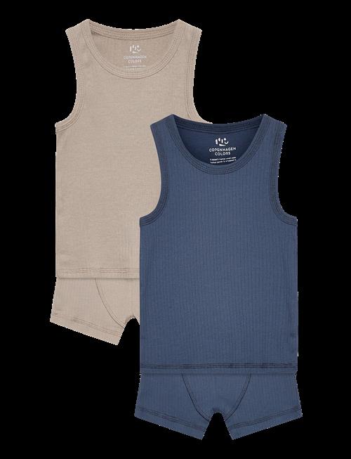 Copenhagen Colors | Rib Jersey 2Pack Tank-Top & Boxershorts | 116