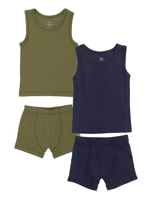 Copenhagen Colors | Rib Jersey 2Pack Tank-Top And Boxershorts | 116