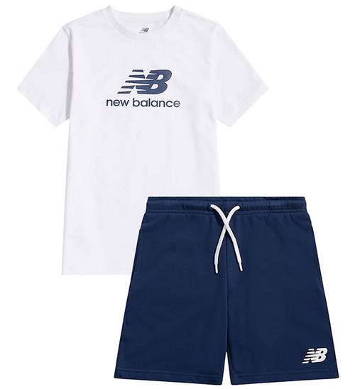New Balance Shortssæt - Graphic - Bright White