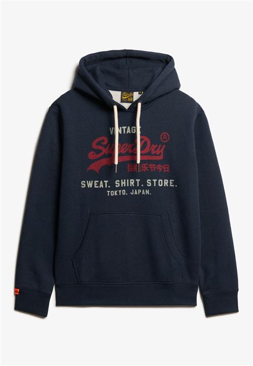Superdry & Co Sweatshirt 'Heritage'  marin / grå-meleret / carminrød