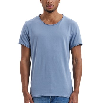 Bread & Boxers Bread and Boxers Crew Neck Relaxed Himmelblå økologisk bomuld Medium Herre