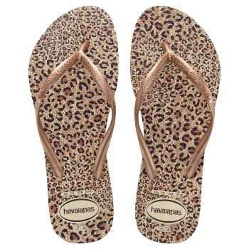 Havaianas Slim Animals Brun/rosa Str 39/40 Dame
