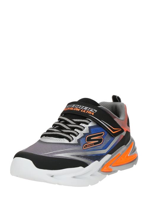 SKECHERS Sneakers 'FLEX-GLOW ULTRA'  blå / grå / orange / sort