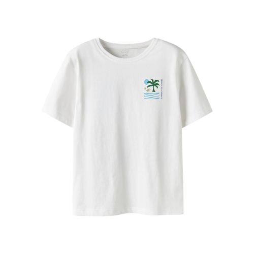NAME IT T-shirt Joel Bright White