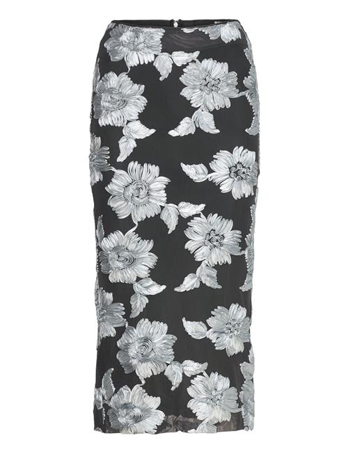 ROTATE | Flower Mesh Pencil Skirt | 34
