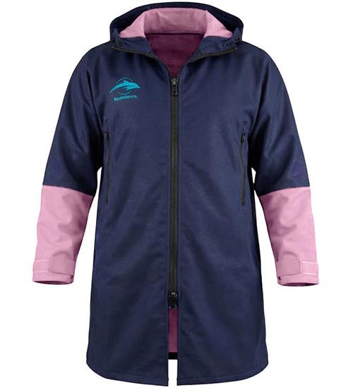 Konfidence Badeponcho - Warma Robe - Navy/Pink