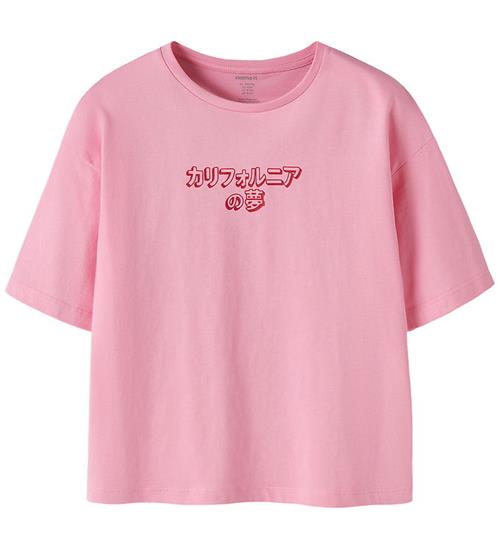Name It T-shirt - NkfJemillo - Pink Drink m. Tekst