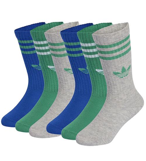 adidas Originals Strømper - 6-pak - Medium Grey Heather/Royal Bl