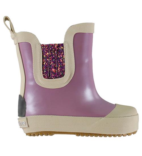 Mikk-Line Gummistøvler - Barfod - Wellies Short Metallic - Mauve