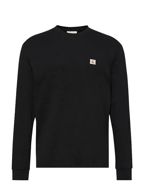 Calvin Klein Jeans | Ls Waffle Heritage Lbl Tee | L