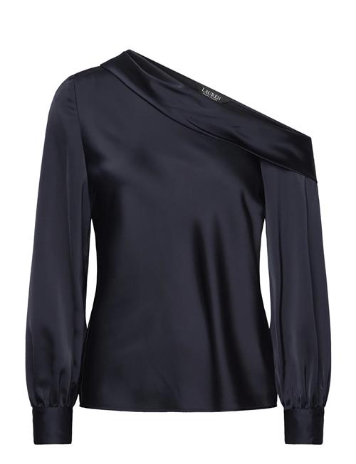 Lauren Ralph Lauren | Satin Charmeuse One-Shoulder Blouse | M