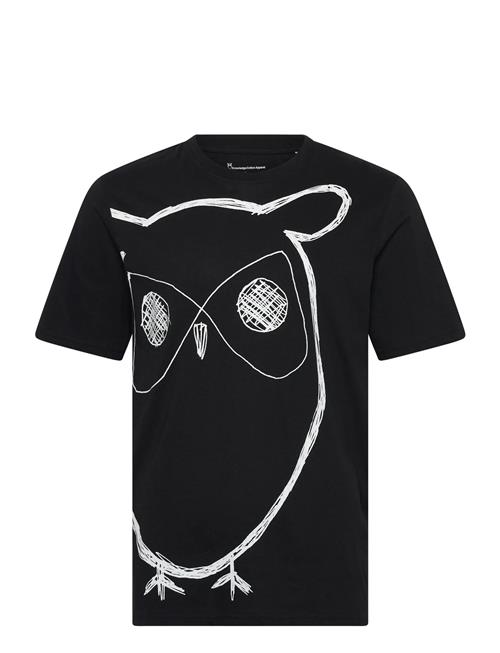 Knowledge Cotton Apparel | Big Owl Print Tee - Gots/Vegan | M