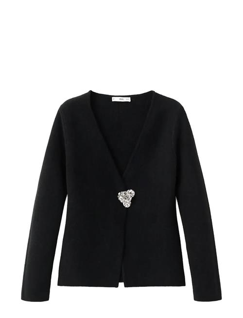 Mango | Knitted Cardigan With Jewel Button | L