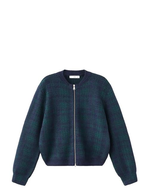 Mango | Checkered Zipper Cardigan | S