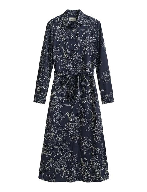 GANT | Floral Print Ls Shirt Dress | 40
